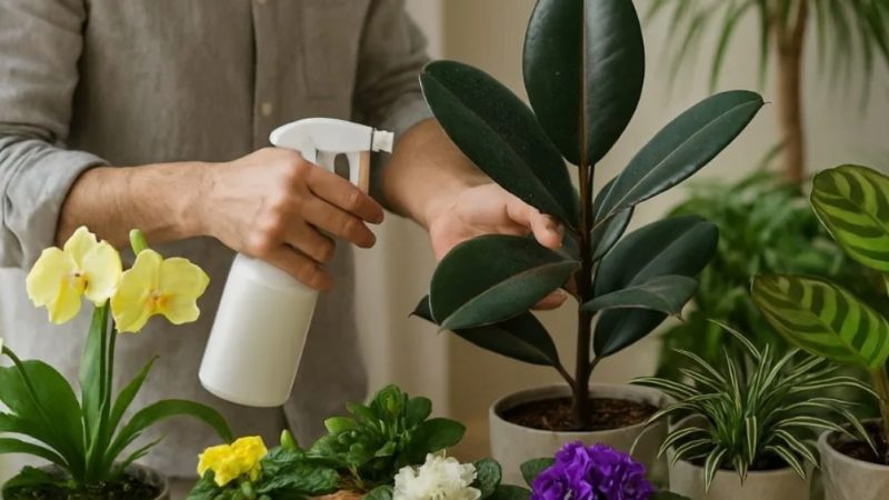 Как защитить комнатные цветы от вредителей летом и осенью